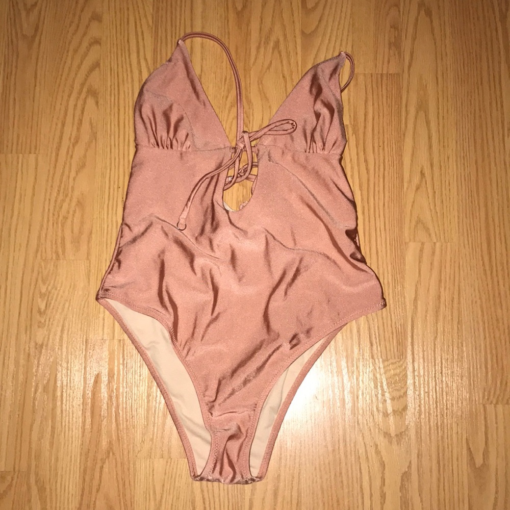 rose gold swimsuit